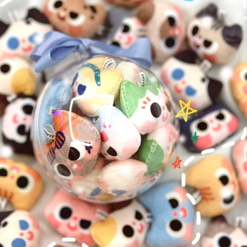 【新人福福】Pitty毛绒猫猫头冰箱贴萌粒盲袋（代拆）