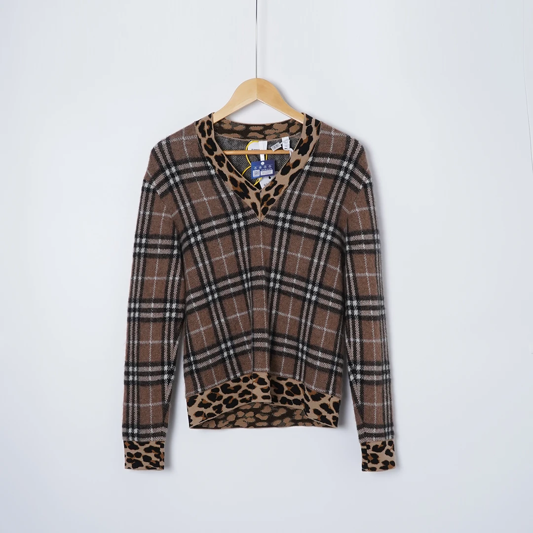 99新 BURBERRY/博柏利 羊毛/YF0123/上衣/XS码女装毛衣秋冬