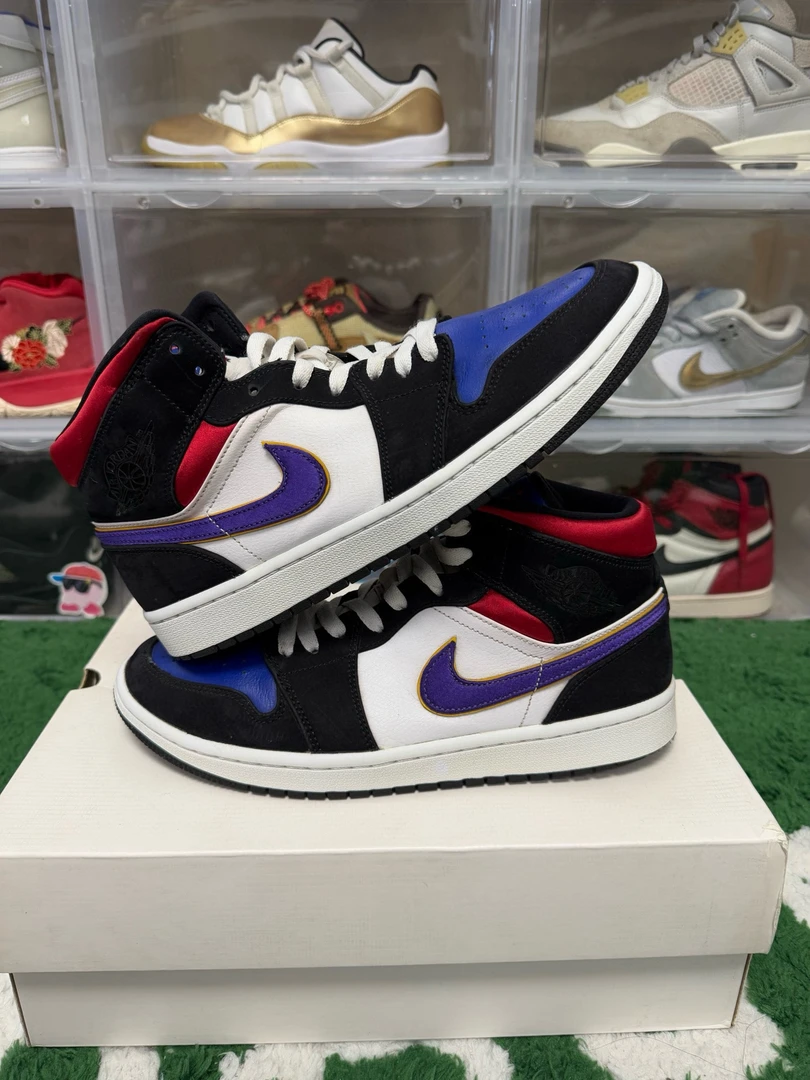 90新 maje 43码/aj1湖人休闲鞋/二手正品/鞋帮磨损