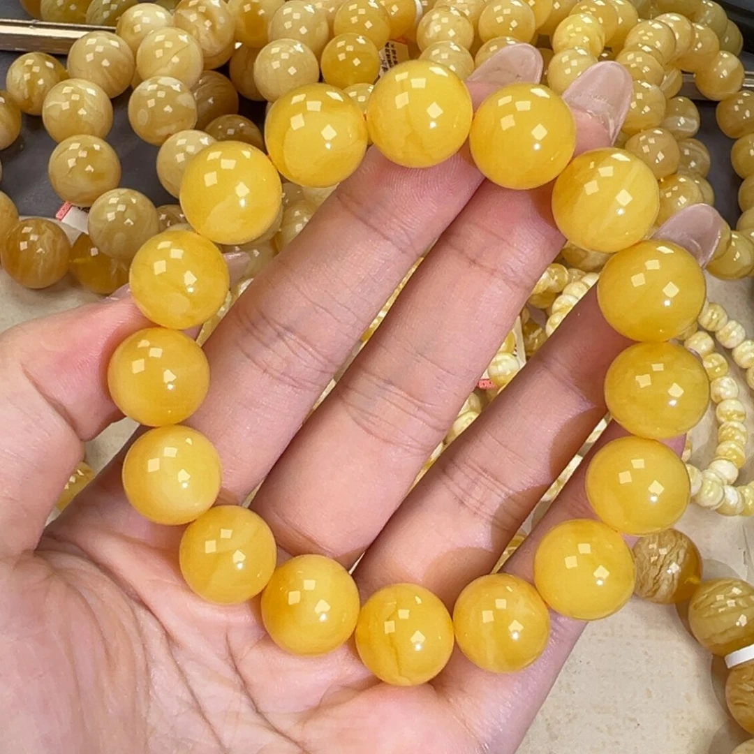 手链琥珀未镶嵌23.3焦皮