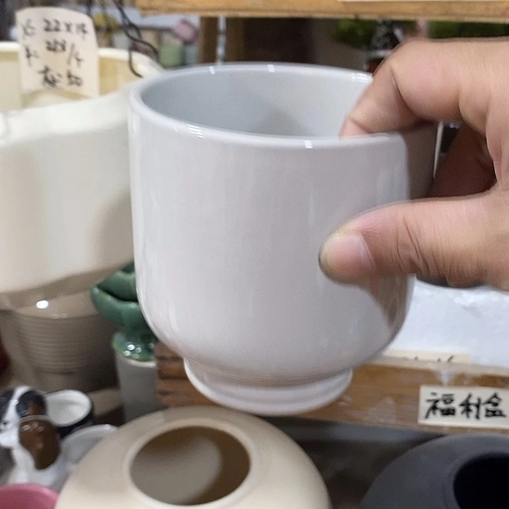 摆件陶陶盆有孔 瑕疵介意勿拍