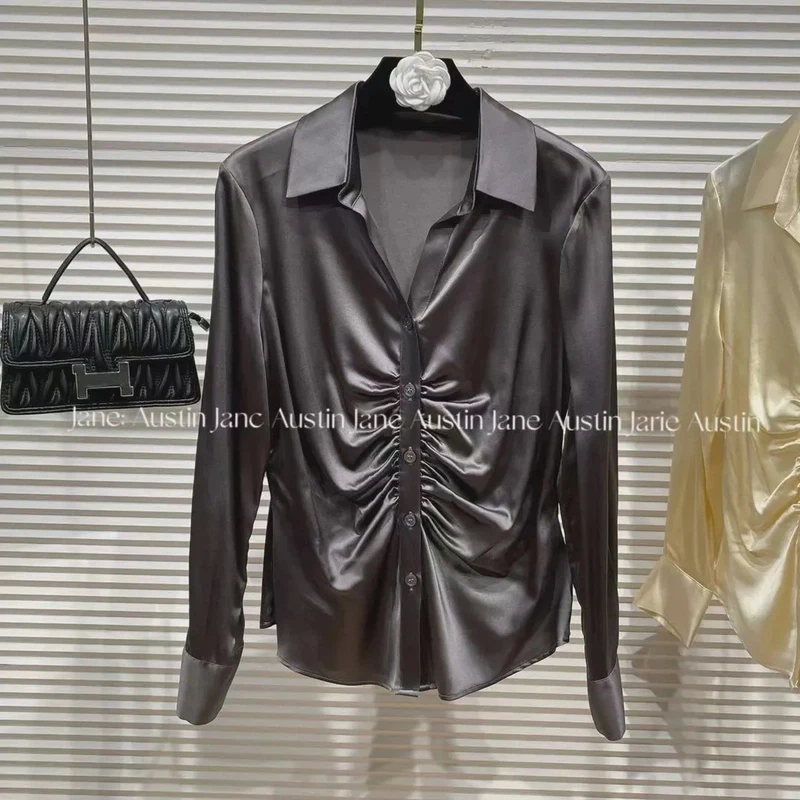 Jane Austin •（暗夜精灵）2025早春设计感时尚百搭气质感衬衫女