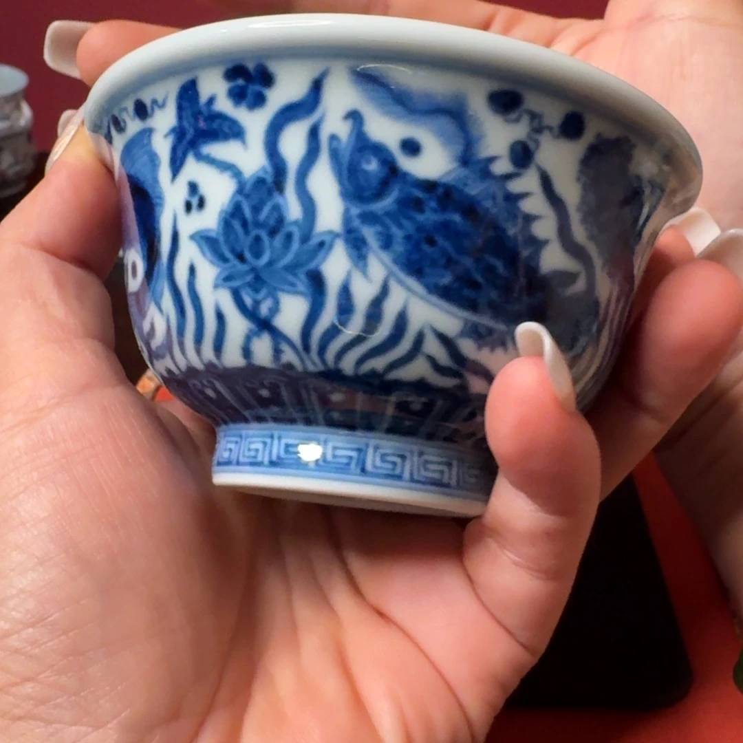 老****摆件鱼藻压手，微瑕222