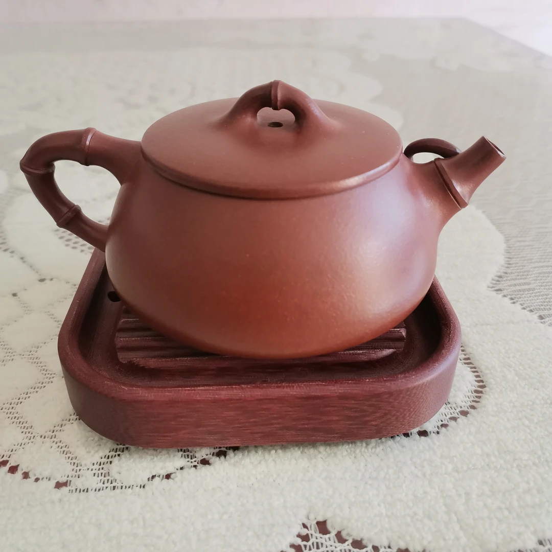 半手工原矿紫砂竹节石瓢精美茶具