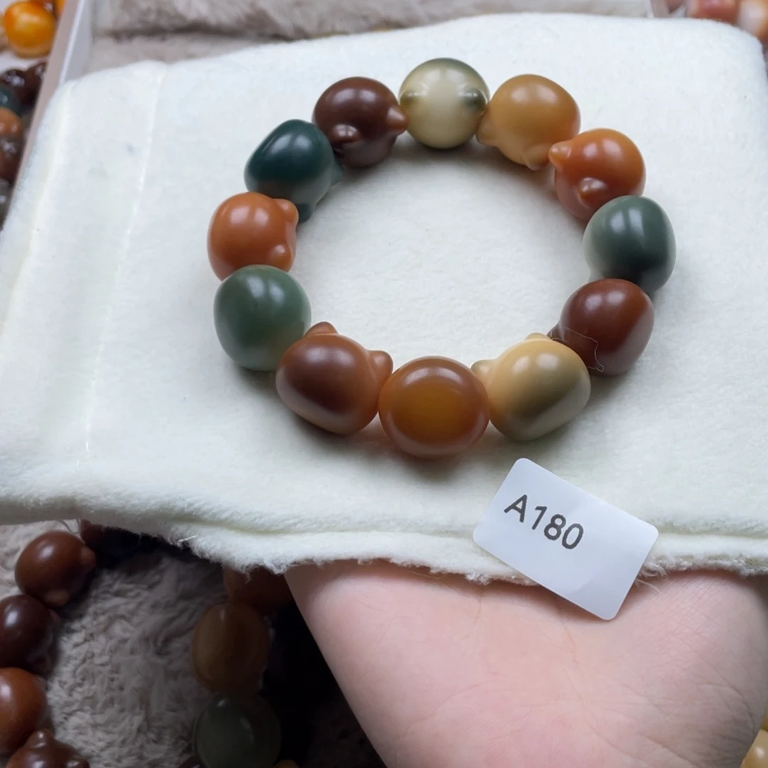 K****白玉菩提吊坠WA180猫头22mm一串通货