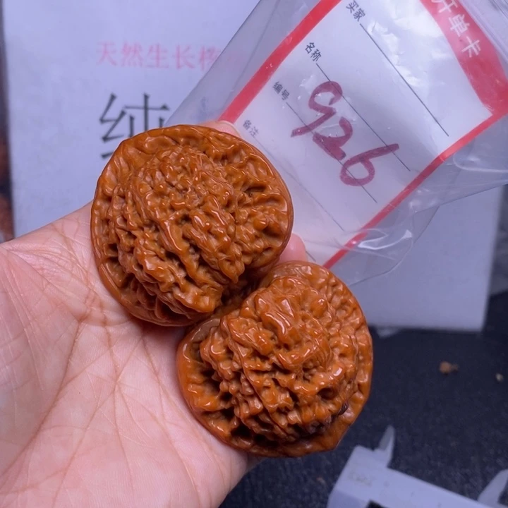 文玩核桃把件北****心926，48官帽