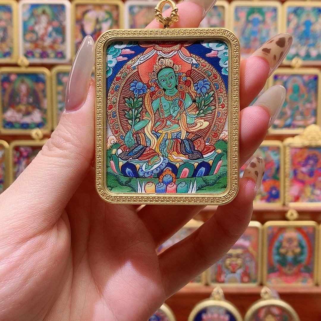 吊坠般若唐卡非遗传承