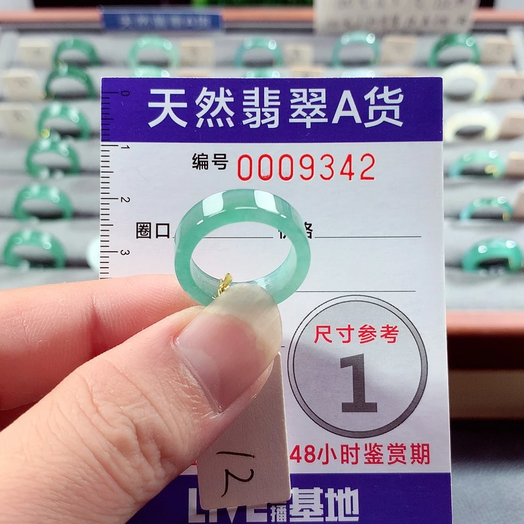 翡翠未镶嵌戒指12号