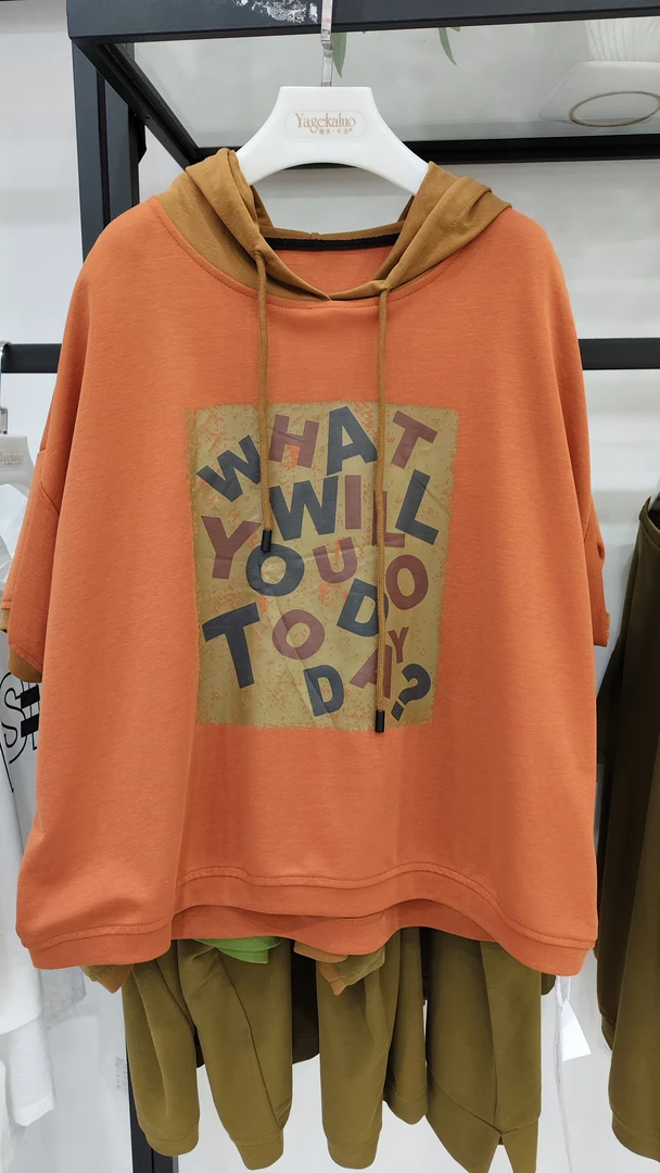 2025新款套头大版短袖妈妈装T恤