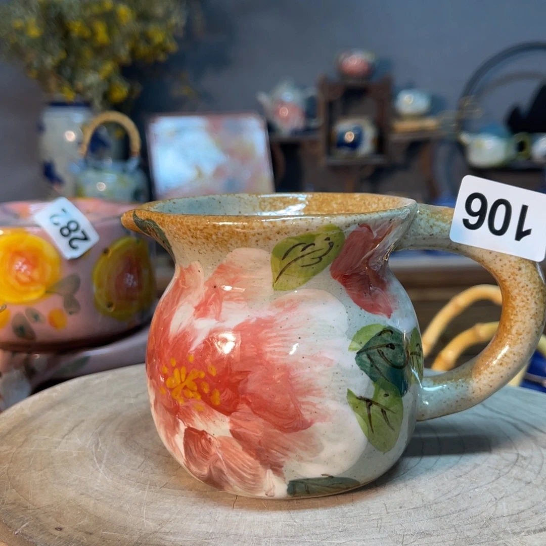 杯素浅陶瓷手工手绘