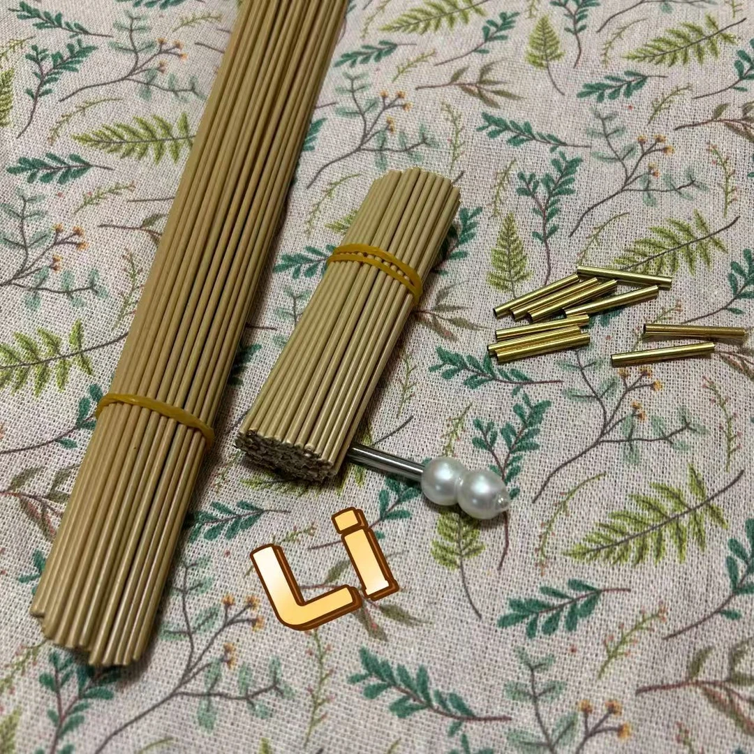 L【大文儿手作】2号花杆组合手工diy制作玫瑰花编筐材料