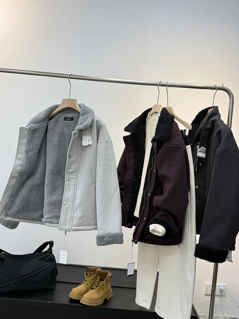 立领防风防水保暖加绒皮衣休闲夹克外套27076