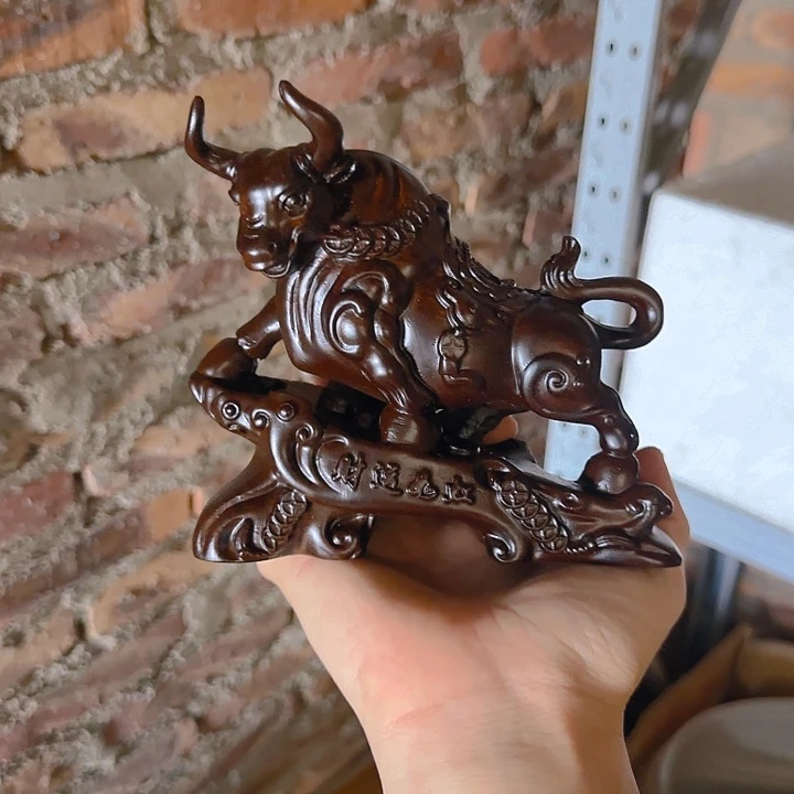 木黑檀木15财运牛一只