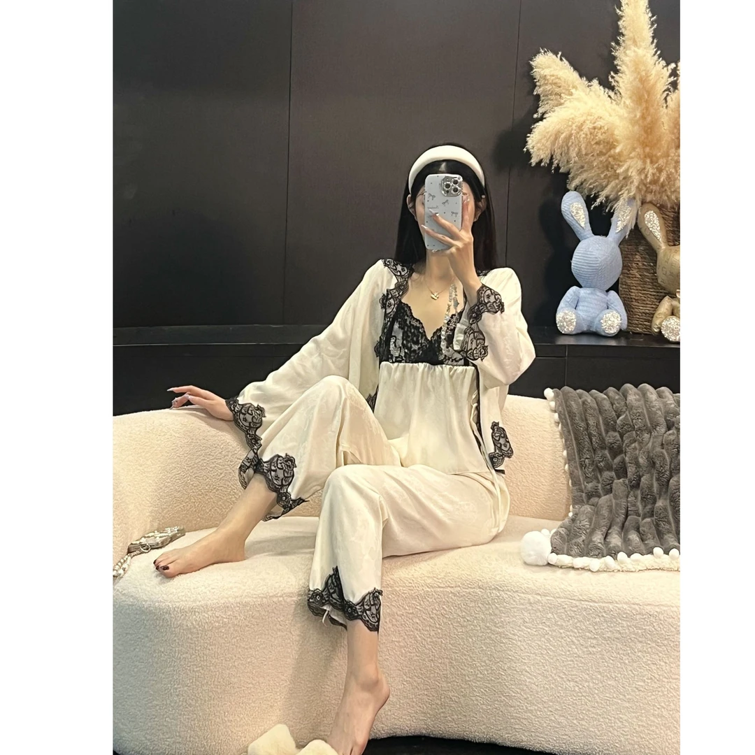 韩版四季性感风休闲少女动漫气质设计师睡衣套装