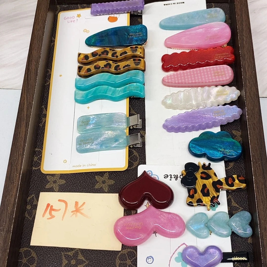 皮质非金属亲亲157边夹