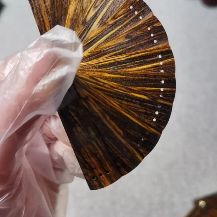楠木u印贡5cm折扇迷你折扇