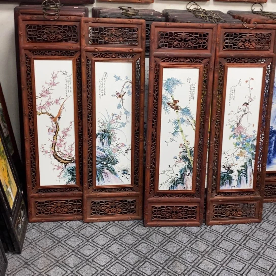 瓷片青**哥景德镇瓷板画柴窑烧制