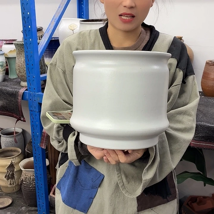 25×25 -粗陶花盆有孔-买买买