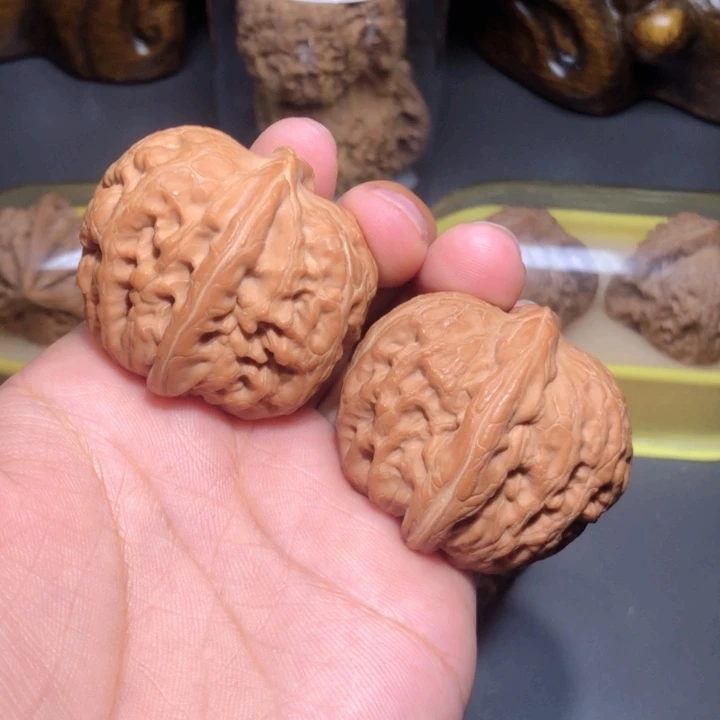 文玩核桃把件42平谷元宝