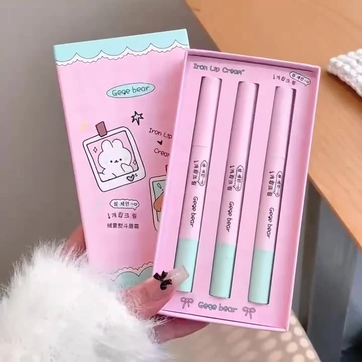 Gegebear绒雾熨斗唇霜 哑光雾面轻薄服帖提气色伪素颜彩妆