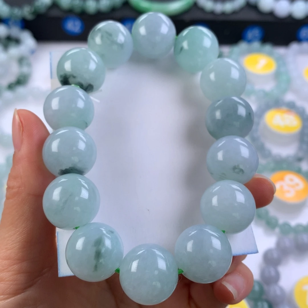 翡翠未镶嵌手链卡17