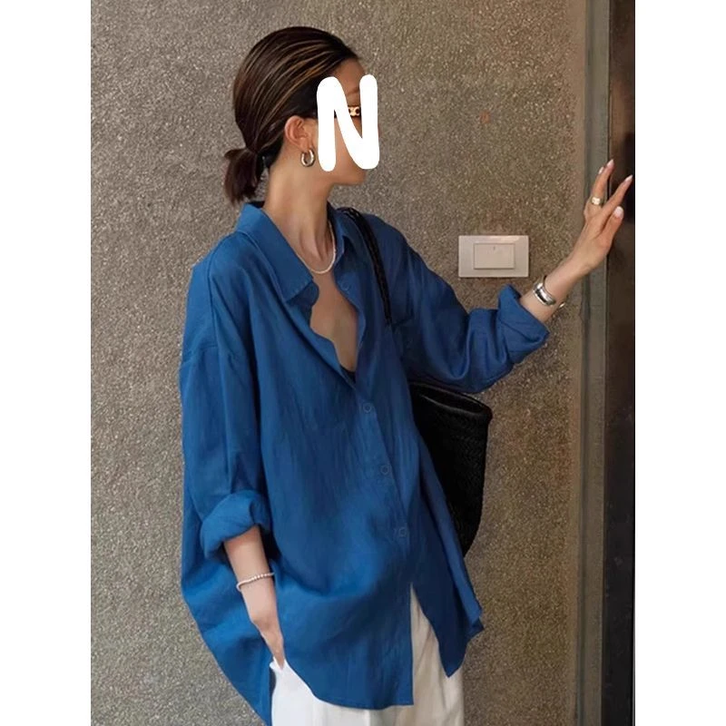 大码韩版休闲薄款外套衬衫女早秋新款百搭宽松遮肉显瘦开衫上衣潮