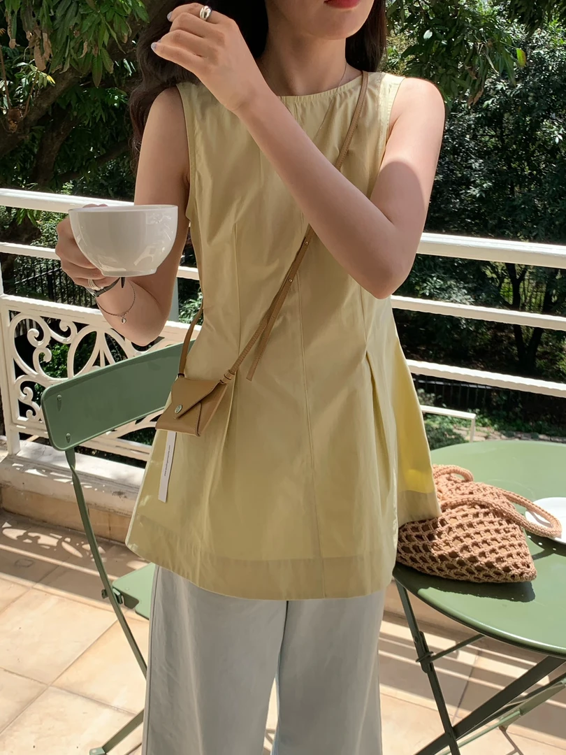 vvs@256525 韩系极简风短款背带连衣裙 6-4