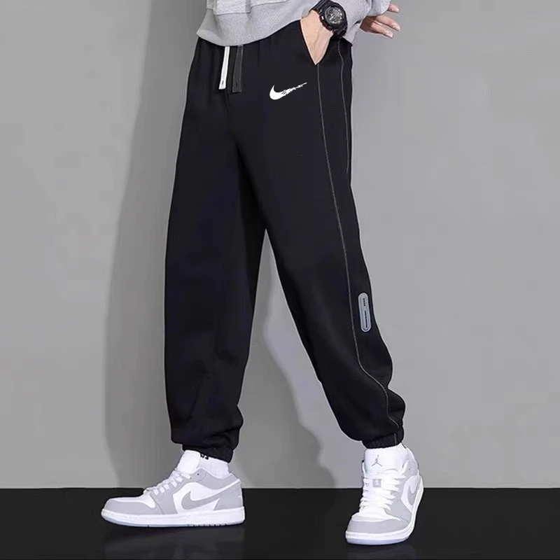 奥莱休闲裤男卫裤春秋季潮流运动裤夏季薄款百搭加绒宽松束脚裤子