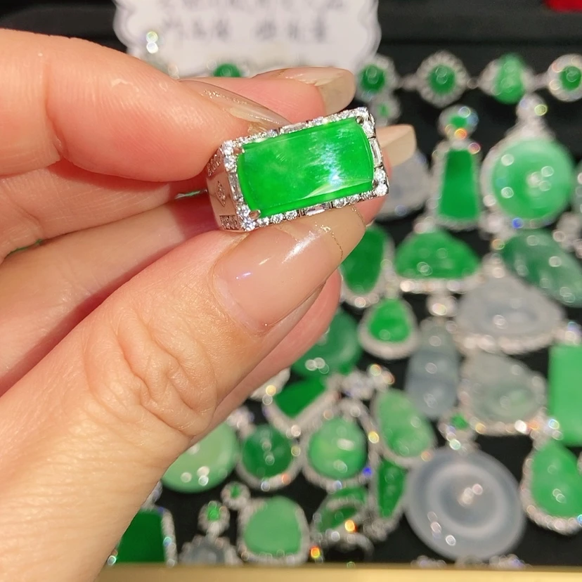 【闪购商品】翡翠戒指未镶嵌天然翡翠