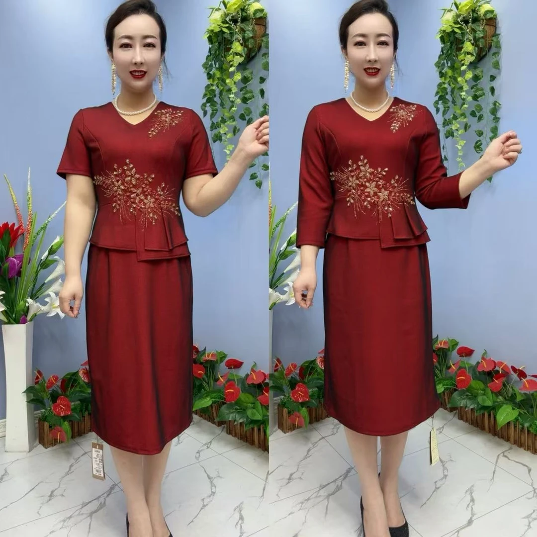 6208款气质重工洋气婚宴女士夏季长款连衣裙裙子