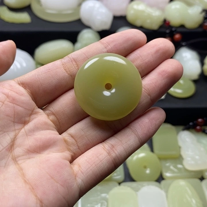 完全开放青色扣子30mm
