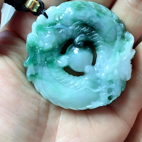 翡翠颈饰未镶嵌天然缅甸翡翠a货