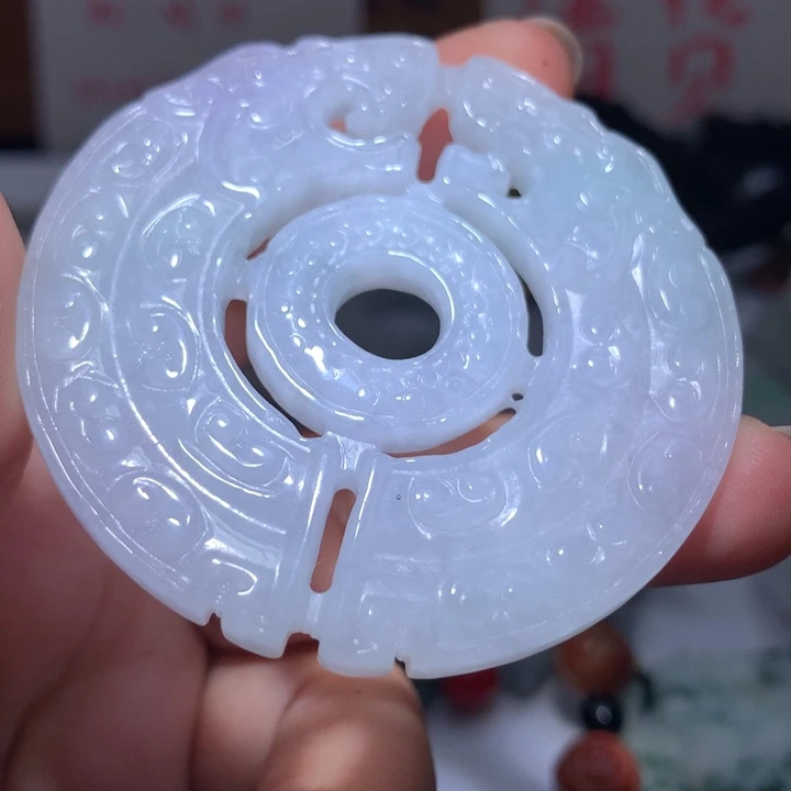 翡翠未镶嵌颈饰保真天然A货翡翠