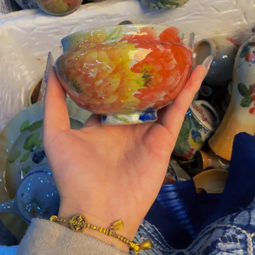 瓷片景德镇陶瓷手工手绘