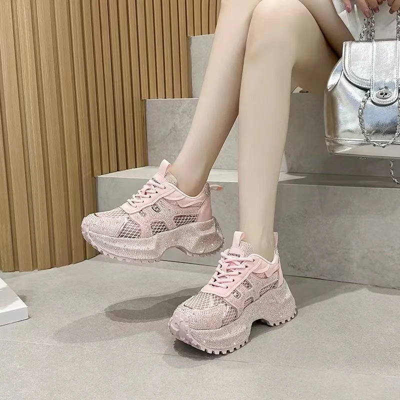 【飘飘】2025新款”黄粱惊夏“新款超轻厚底增高百搭老爹鞋-H6731