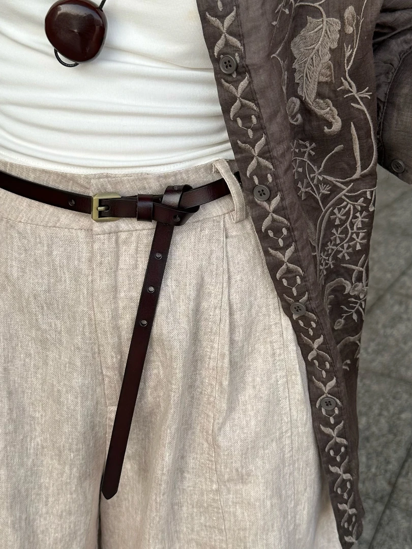 【DAIDAI专属】#6265小巧百搭休闲麻麻短裤