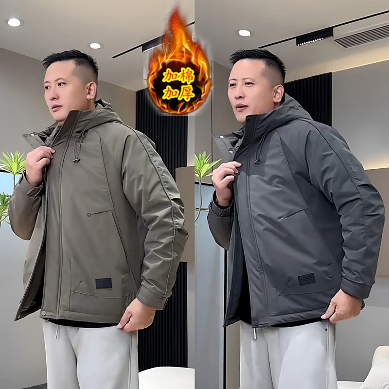 冬季爆款加厚潮牌工装棉服连帽夹克外套男户外时尚百搭三防冲锋衣