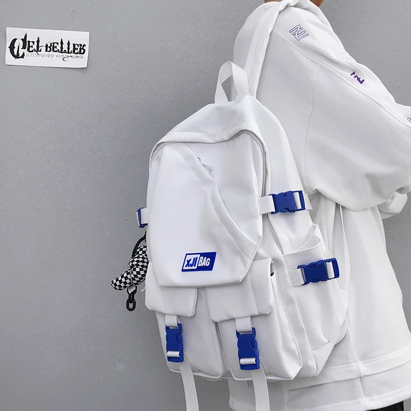 男女同款书包大学生ins韩版学生旅行背包男时尚双肩包休闲新款