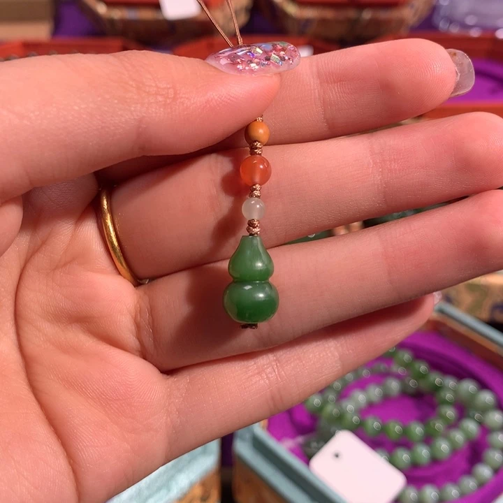 和田玉（碧玉）未镶嵌手机链