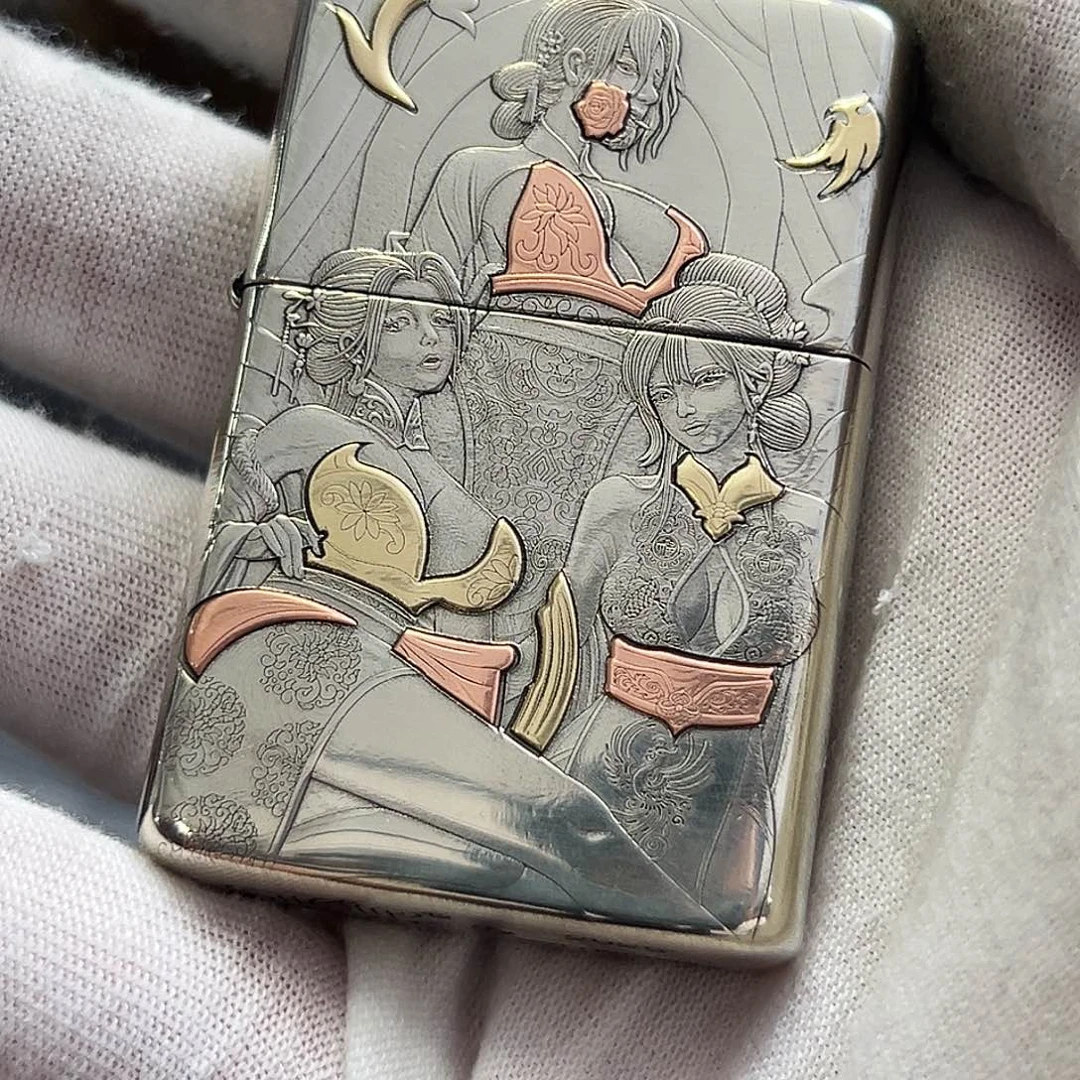 忘***熊恒星905白铜镶嵌三姐妹