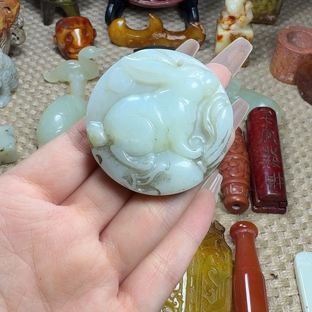 白玉菩提吊坠挂件