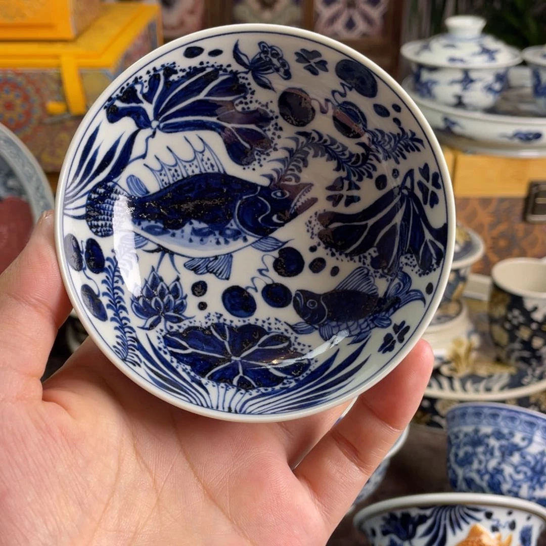 11景德镇青花鱼藻