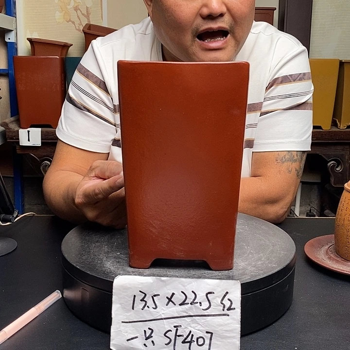 紫砂花盆货号一只SF407