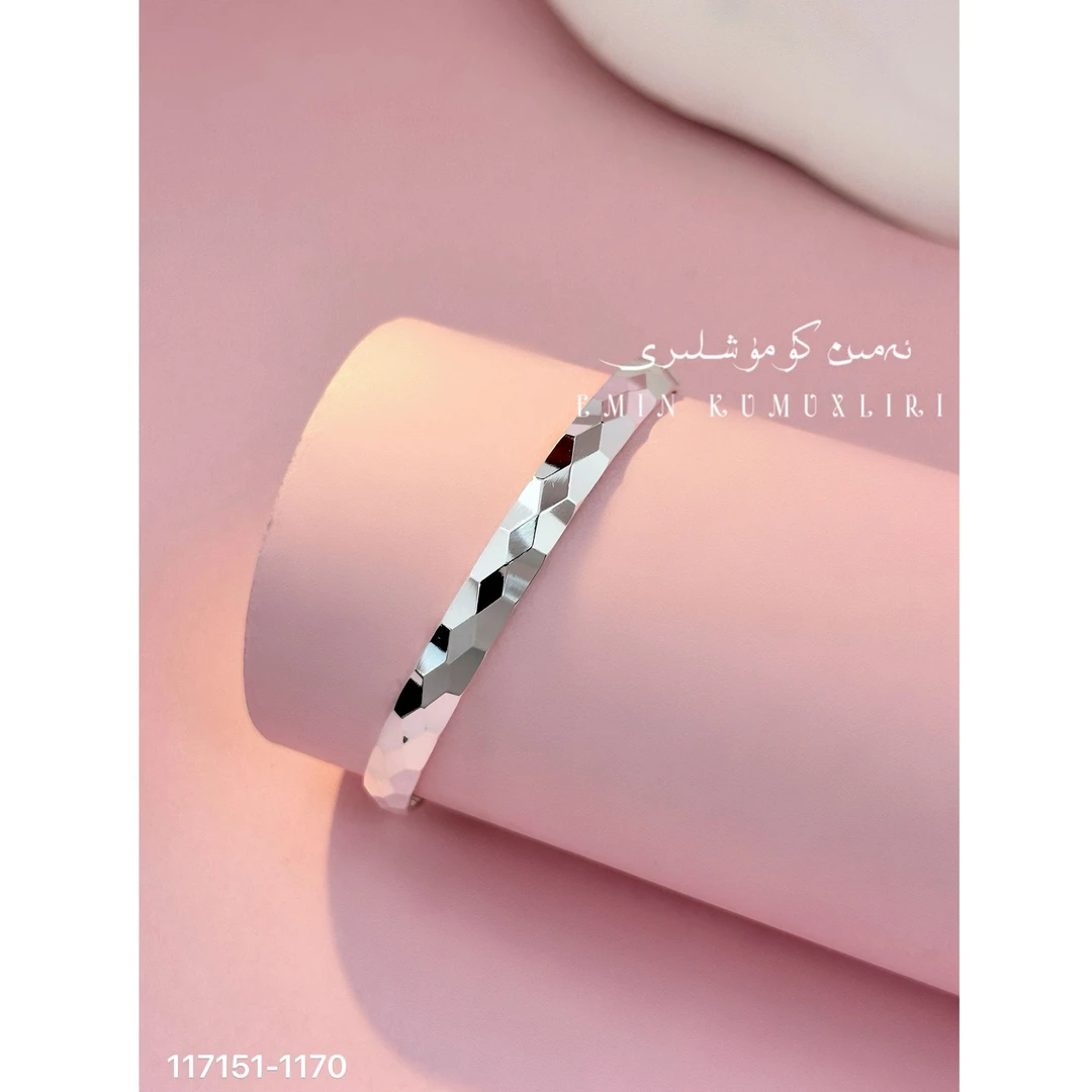 足银手镯 爱敏首饰手镯117151