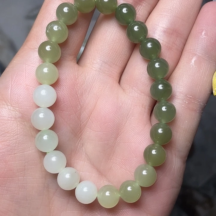 和田玉未镶嵌手链天然和田玉手串 男女通用