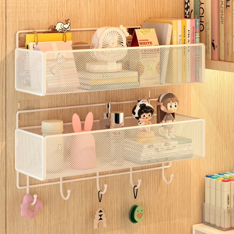 宿舍桌下置物架宿舍床尾学生宿舍架免打孔壁挂式宿舍必备好物