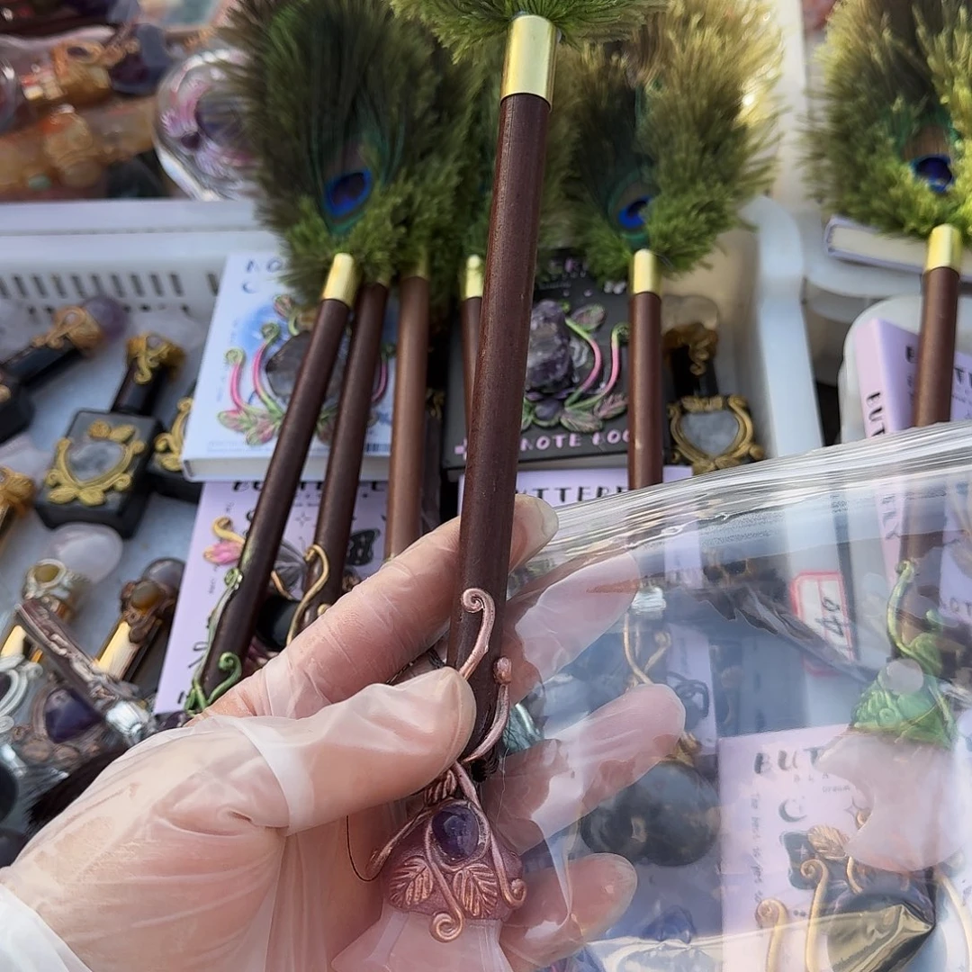 一***戏紫晶颈饰未镶嵌粉