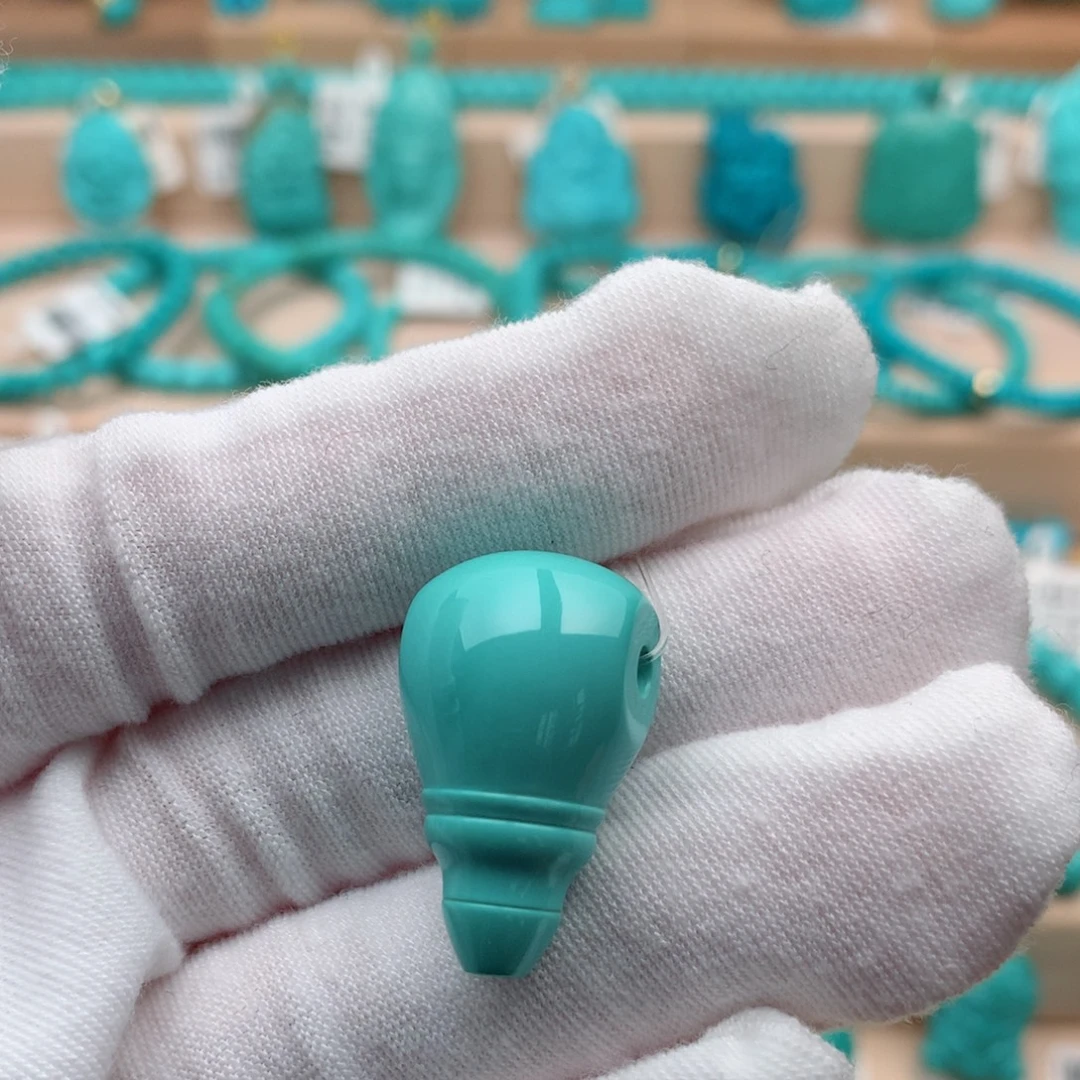 绿松石未镶嵌珠宝奇石14.5mm