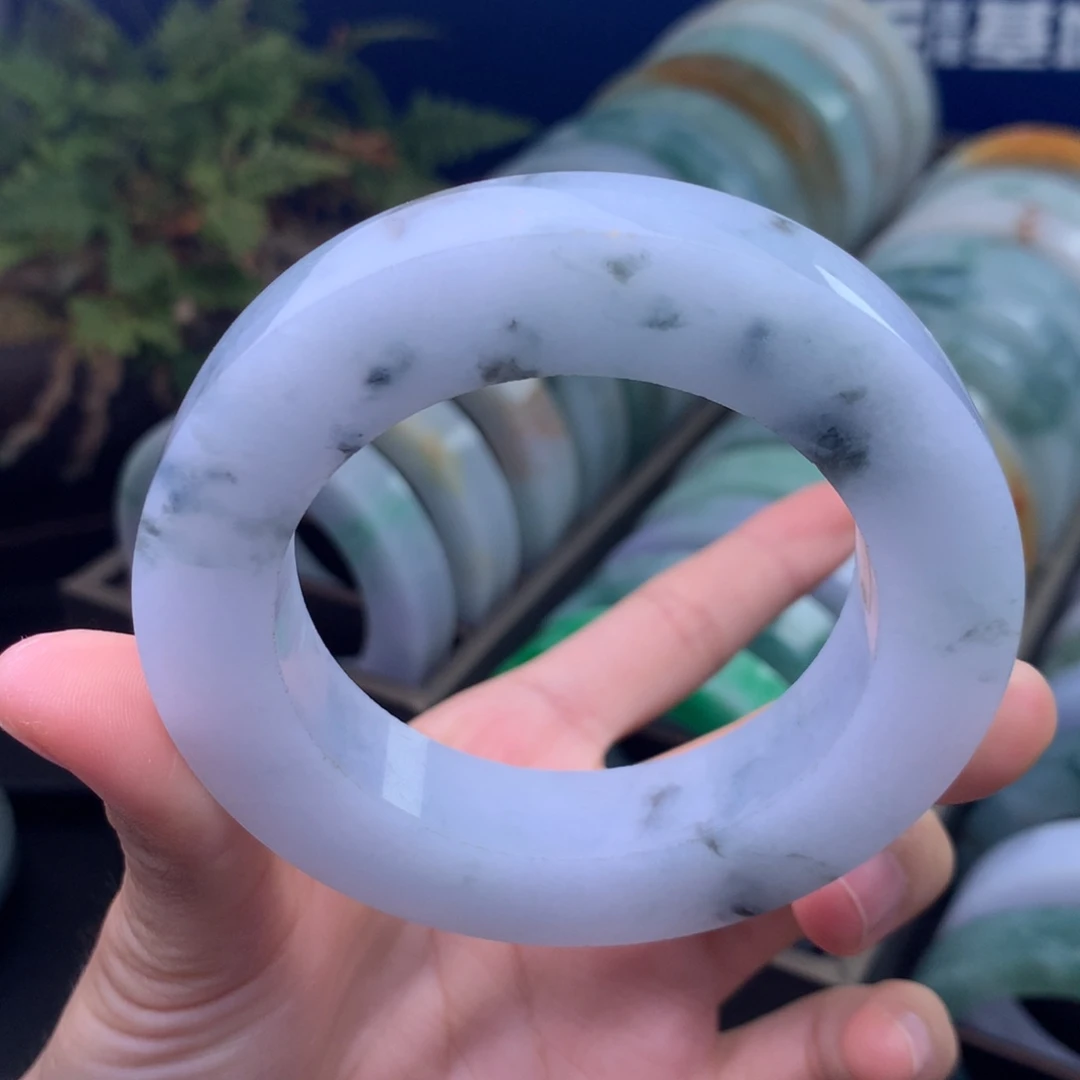 定制翡翠未镶嵌手镯定制不退不换