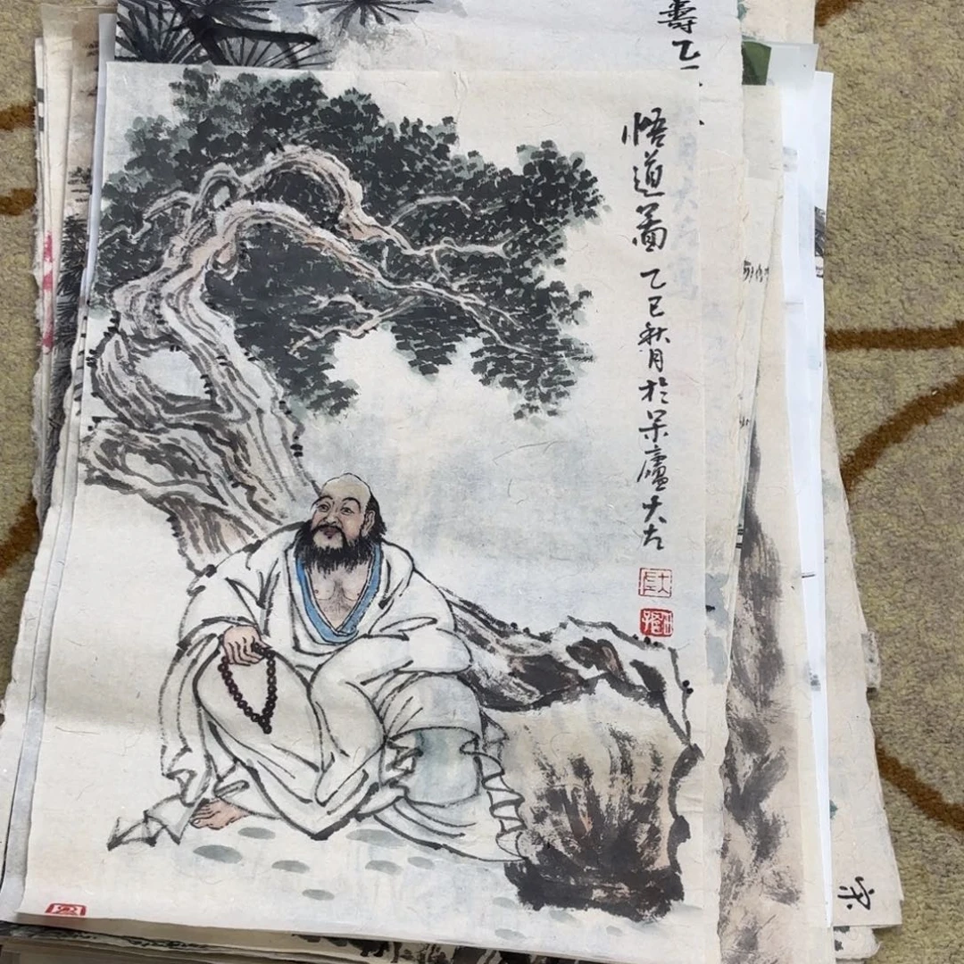国画大左老师作品刘